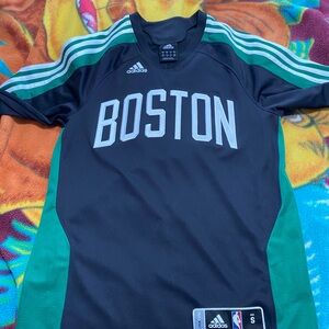 Adidas BOSTON CELTICS Clima365 Stitched Small Warm-Up Long Sleeve Shirt